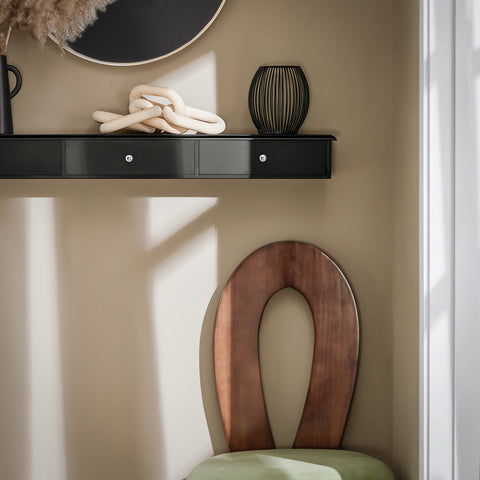 SoBuy Seinäkaappi Kapea Seinähylly seinälle 3 laatikkoa FRG43-L-SCH