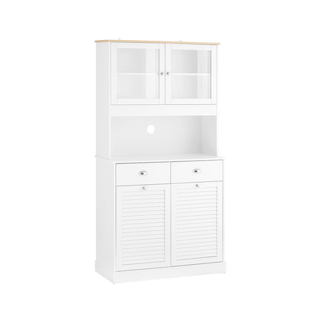 SoBuy Senkki Mikroaaltouunin kaappi Keittiön säilytyskaappi FSB101-W