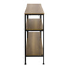 SoBuy FSB35-PF Kapea Konsolipöytä – Teräsrunko, 150 kg, 120×30×80 cm, Luonnonbeige
