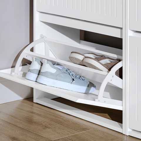 SoBuy Kenkäkaappi Kenkähylly 3 hyllyllä FSR165-H-W