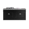 SoBuy FSR64-SCH Kenkäpenkki 8 Parille – 104 × 24 × 52 cm, Musta