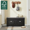 SoBuy FSR64-SCH Kenkäpenkki 8 Parille – 104 × 24 × 52 cm, Musta