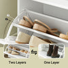 SoBuy FSR64-W Kenkäpenkki Tyynyllä – 2 Säilytyslokeroa, Kenkätila jopa 8 Parille, FSC®-sertifioitu MDF, L104 × S24 × K52 cm, Valkoinen