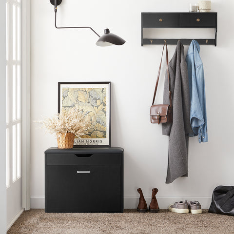 SoBuy Kenkäteline penkki Säilytyspenkki Kenkähylly FSR95-SCH