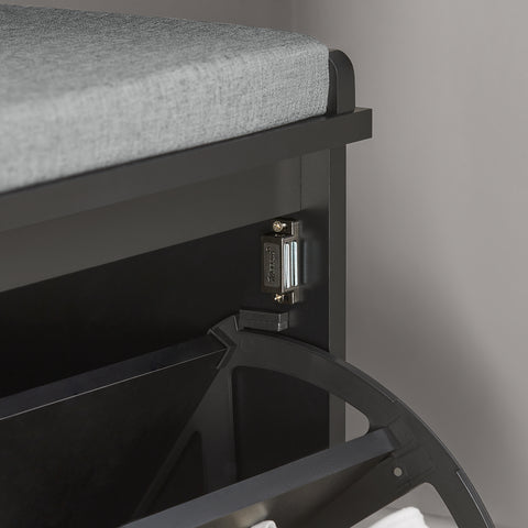 SoBuy Säilytyspenkki  Kenkähylly Kenkäkaappi FSR98-SCH