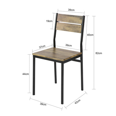 SoBuy Ruokailuryhmä 4 hengelle Keittiön pöytä ja 4 Ruokailutuolit OGT28-N+FST72-NX4