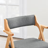 Ennakkomyynti SoBuy FST98-HG Taitettava Ruokapöydän Tuoli – Massiivipuuta, Pehmustettu Istuinsuoja, Mukava & Tilaa Säästävä, Harmaa