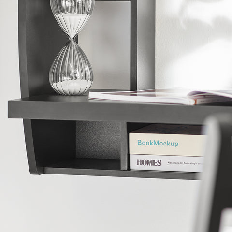 SoBuy Seinään työpöytä Tietokonepöytä Toimistopöytä lasten kirjoituspöytä FWT18-SCH