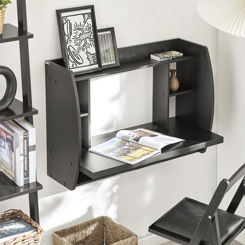 SoBuy Seinään työpöytä Tietokonepöytä Toimistopöytä lasten kirjoituspöytä FWT18-SCH