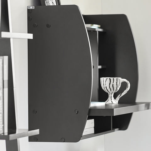 SoBuy Seinään työpöytä Tietokonepöytä Toimistopöytä lasten kirjoituspöytä FWT18-SCH