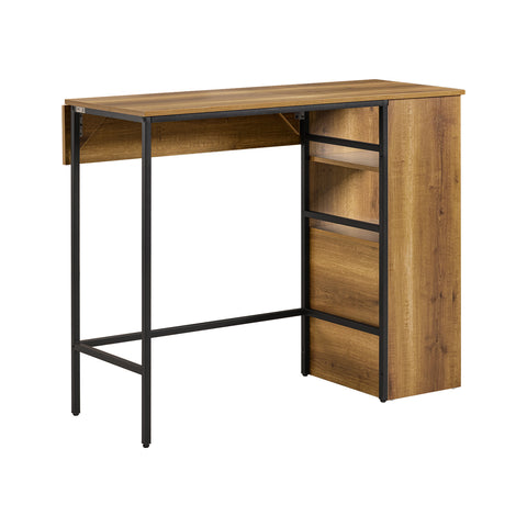 SoBuy Baaripöytä lastulevyä ja Metalli Ruskea FWT98-PF