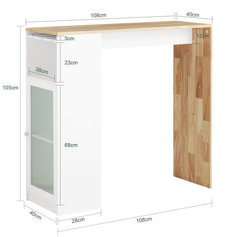 Ennakkomyynti SoBuy Baaripöytä Keittiön pöytä Korkea pöytä FWT99-WN