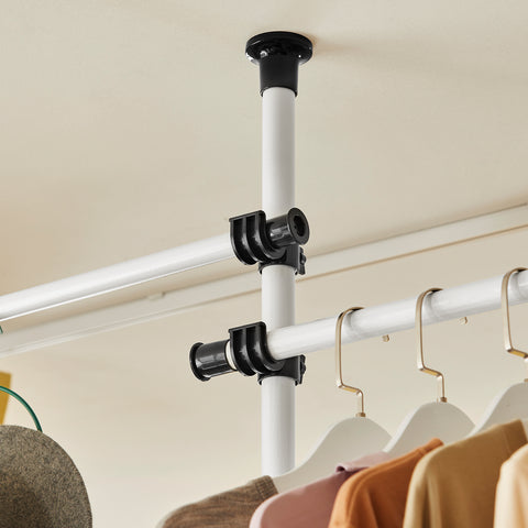 SoBuy Vaatekaappikokonaisuus Metalli ja polypropeenimuovia Valkoinen KLS03