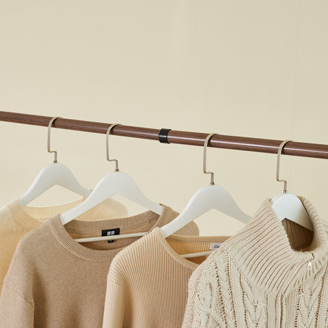 SoBuy KLS04-II-BR Vahva teleskooppinen vaateteline – Säädettävä avoin vaatekaappi tangoilla ja hyllyillä, naulakko makuuhuoneeseen/vaatehuoneeseen, Ruskea