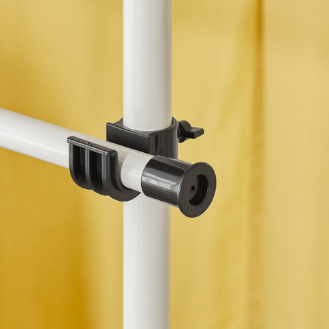 SoBuy Vaatekaappikokonaisuus Metalli ja polypropeenimuovia Valkoinen KLS04