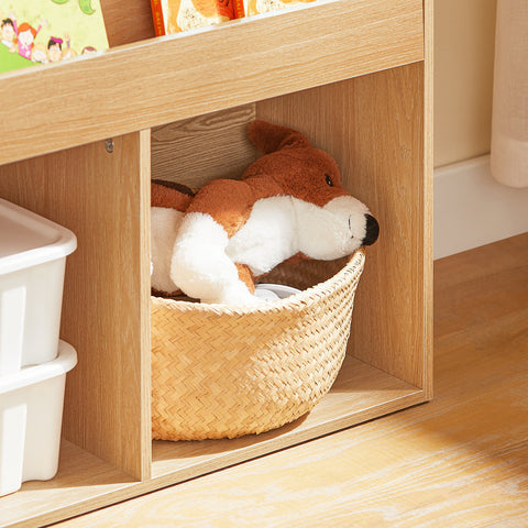 Ennakkomyynti SoBuy Lasten Kirjahylly Lehtiteline Säilytys Kulmahylly KMB01-N