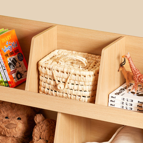SoBuy Lasten kirjahylly Lehtiteline Kulmahylly Lelulaatikot KMB111-N