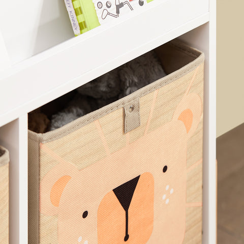 SoBuy Lasten Kirjahylly Lehtiteline Säilytys Valkoinen Kulmahylly KMB115-W