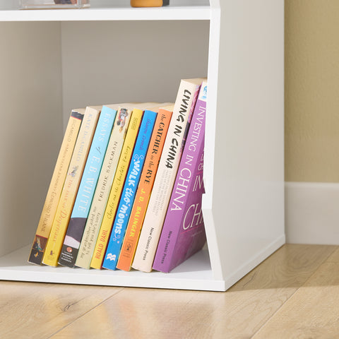 SoBuy KMB120-W Lasten Kirjahylly Lelujen Säilytyshylly 9 Lokerolla – Valkoinen 95x34x105 cm