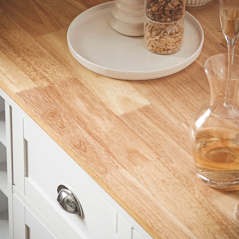 SoBuy Keittiösaareke kaappi Viinikaappi Senkki KNL05-W