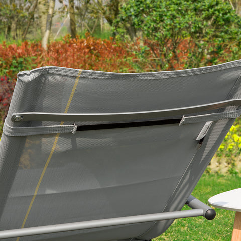 SoBuy Puutarhan Keinutuoli Metalli  ja polypropeenia Harmaa OGS28-HGx2