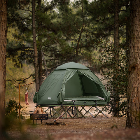 SoBuy 7-in-1 Teltta 2 Hengelle – Retkiteltta | 193x145x185cm Vihreä OGS32-L-GR
