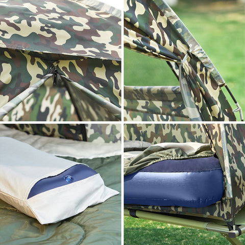 SoBuy Ulkokäyttöön Yhden hengen teltta Retkeilyteltta OGS32-TN