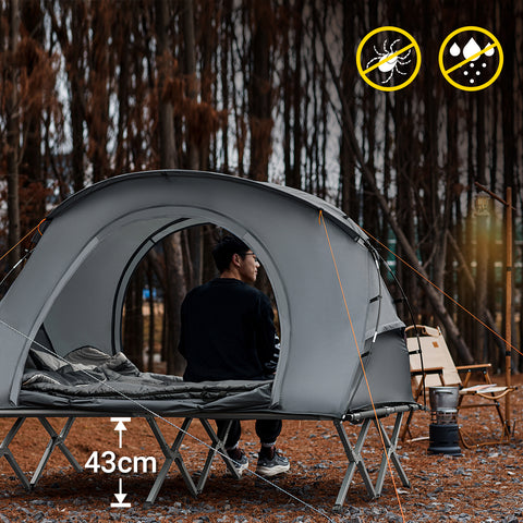 SoBuy 2Hengen Teltta Metalli  ja polypropeenia Harmaa OGS60-L-HG