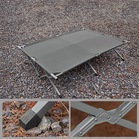 SoBuy 2Hengen Teltta Metalli  ja polypropeenia Harmaa OGS60-L-HG