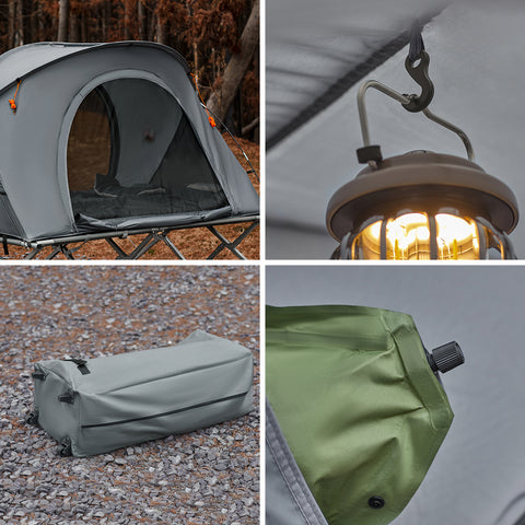 SoBuy 2Hengen Teltta Metalli  ja polypropeenia Harmaa OGS60-L-HG