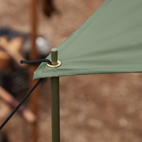 SoBuy 4-in-1 Teltta katoksella 2 Hengelle – Retkiteltta | 193x145x185cm Vihreä OGS61-L-GR