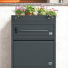 SoBuy OGS68-DG Pakettilaatikko XXL 55 × 41,3 × 120 cm – 3 lokeroa, 2 koodilukkoa, tummanharmaa