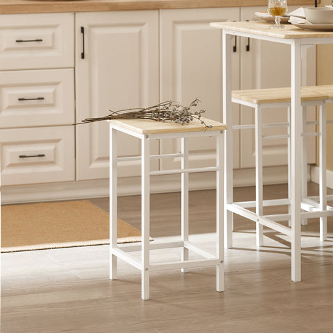 SoBuy OGT11-WN – Korkea Baaripöytä ja 4 Jakkaraa | Tilaa Säästävä, Tyylikäs & Tukeva Setti