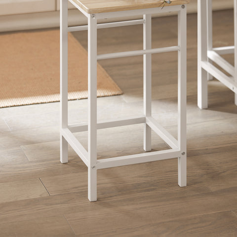 SoBuy OGT11-WN – Korkea Baaripöytä ja 4 Jakkaraa | Tilaa Säästävä, Tyylikäs & Tukeva Setti