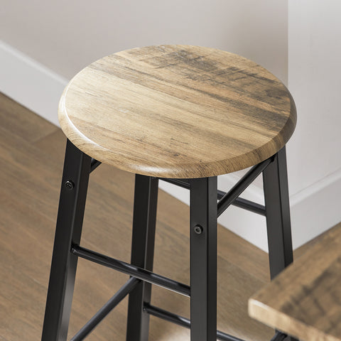 SoBuy Ruokailuryhmä 4 Hengelle Metalli ja puukuitulevyä Beige OGT24-N