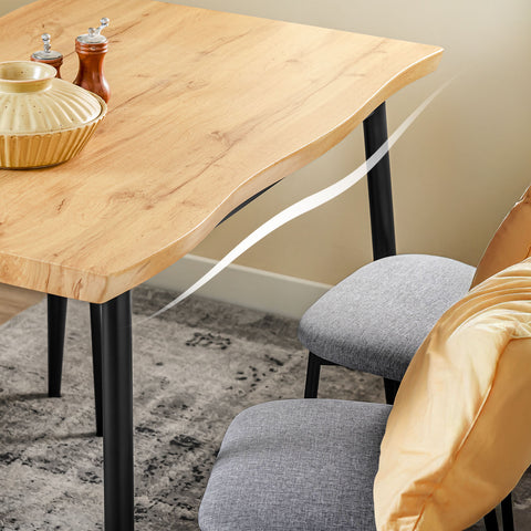 SoBuy OGT52-N 5-osainen ruokailuryhmä mukavilla tuoleilla, pöytä ja 4 tuolia, kompakti keittiöpöytä pieniin tiloihin, ihanteellinen ruokasaliin, keittiöön ja olohuoneeseen