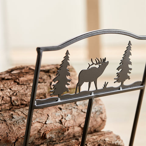 SoBuy Metallinen polttopuuteline sisälle Puutelineet SDA05-SCH