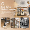 SoBuy SVW18-II-F Desserte de Cuisine à Roulettes – 3 Étagères Réglables, Barrières Anti-chute, Cadre Métal, Style Industriel, 110 × 45 × 92 cm
