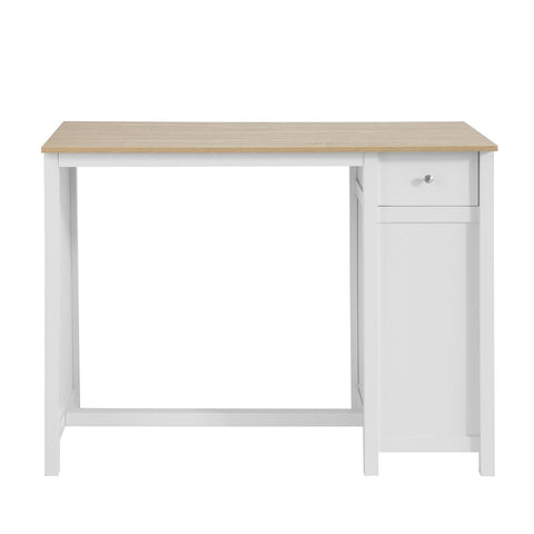 SoBuy Baaripöytä puukuitulevyä Valkoinen FWT64-WN