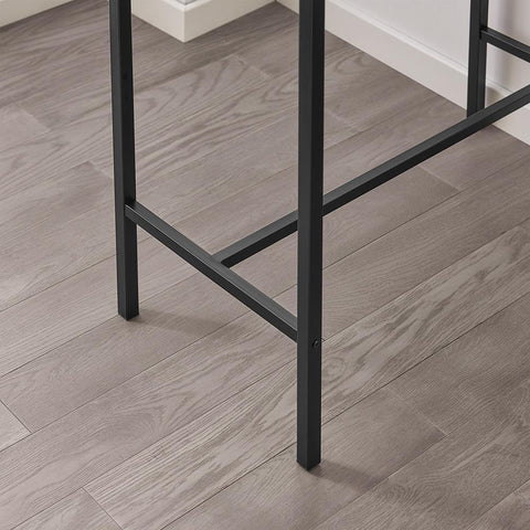 SoBuy Ruokailuryhmä 2 Hengelle Metalli ja puukuitulevyä Beige OGT03-N