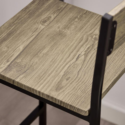 SoBuy Ruokailuryhmä 2 Hengelle Metalli ja puukuitulevyä Beige OGT03-N