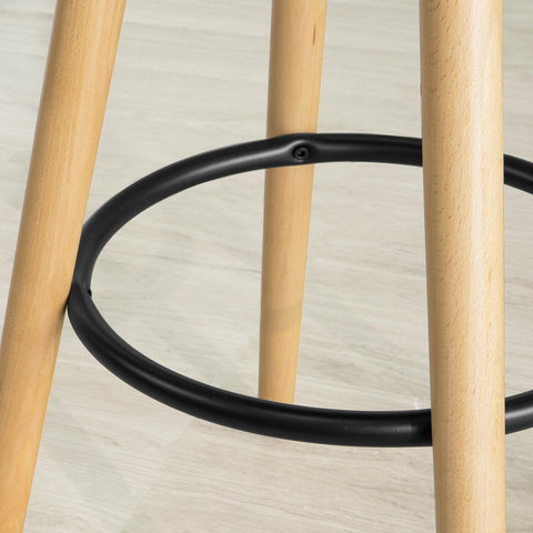 SoBuy Baarijakkara Pyökkipuu ja Metalli Beige FST70-SCH