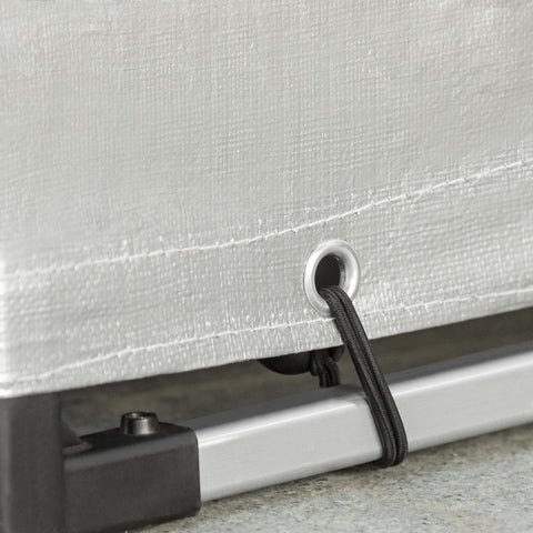 SoBuy Pyöräteline Metalli ja polypropeenia Hopea KLS11-L