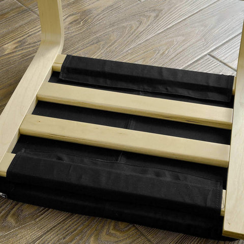 SoBuy Jalkarahi Taivutettu puu Beige FST38-SCH