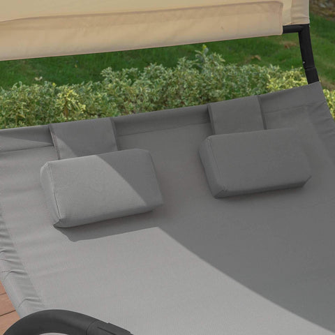 SoBuy Riippumatto Metalli  ja polypropeenia Harmaa OGS50-HG