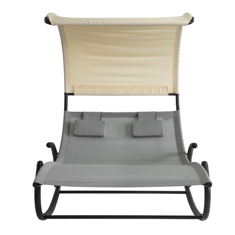 SoBuy Riippumatto Metalli  ja polypropeenia Harmaa OGS50-HG