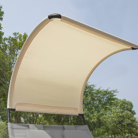 SoBuy Riippumatto Metalli  ja polypropeenia Harmaa OGS50-HG