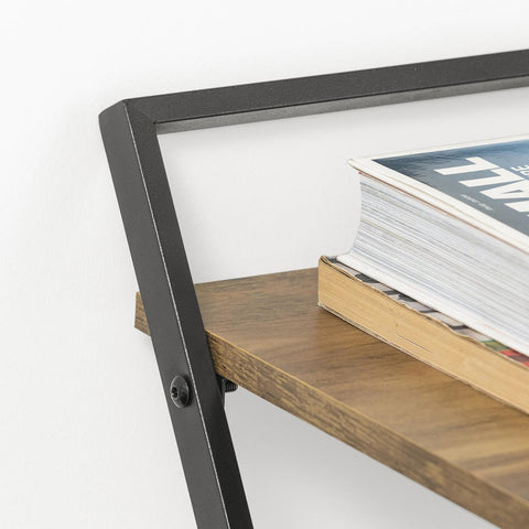 SoBuy Klaffipöytä puukuitulevyä ja Metalli Ruskea FWT88-F