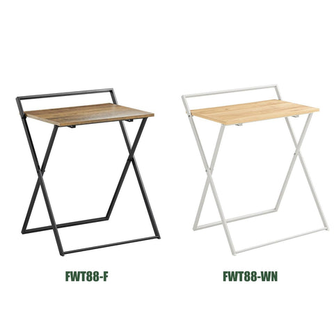 SoBuy Klaffipöytä puukuitulevyä ja Metalli Ruskea FWT88-F