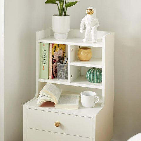 Ennakkomyynti SoBuy Yöpöytä 2 Laatikkoa lastulevyä Valkoinen FBT100-W